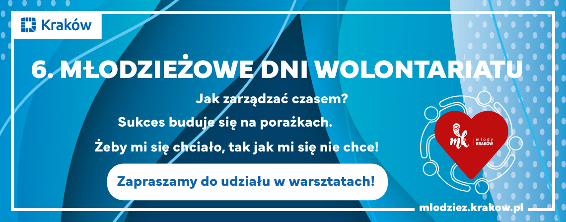 6. Młodzieżowe Dni Wolontariatu - zaproszenie na warsztaty tematyczne 