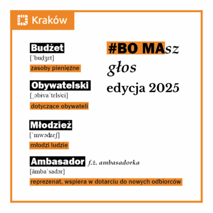 Budżet Obywatelski Młodzież Ambasador #BO MAsz głos edycja 2025